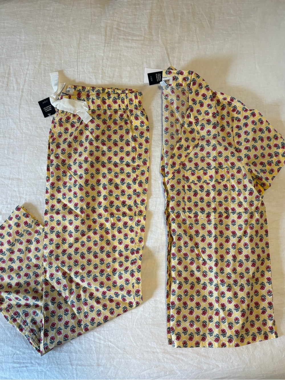 NWT J.Crew Cotton Poplin Pajama Set